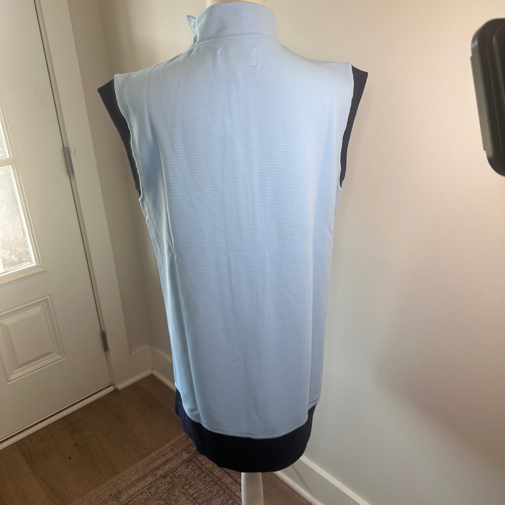 Simply Southern Womens Drew Dress Blue Sleeveless Half Zip Ribbed Sporty M NWT - Picture 10 of 15